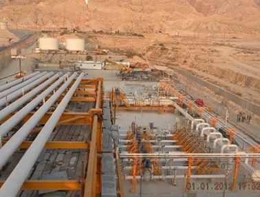 Construction of a sea pipeline from Siri Island to Asalouyeh Port